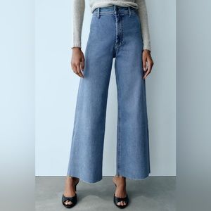 Zara High-Waisted Marine Straight Jeans